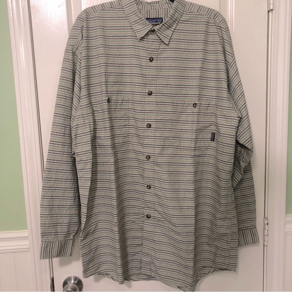 Patagonia Button Down Plaid Shirt, Long Sleeve, Vintage, Men’s XL